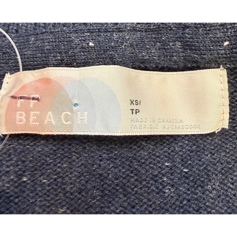 NEW FREE PEOPLE NAVY HEATHER SOLAR SWEATER PANTS SET SZ XS